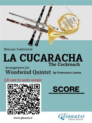 cover image of Woodwind Quintet score of "La Cucaracha"